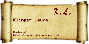 Klinger Laura névjegykártya